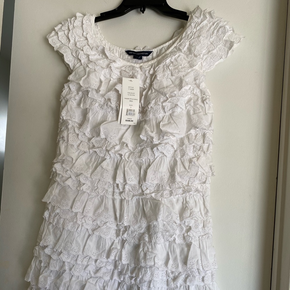 White mini dress